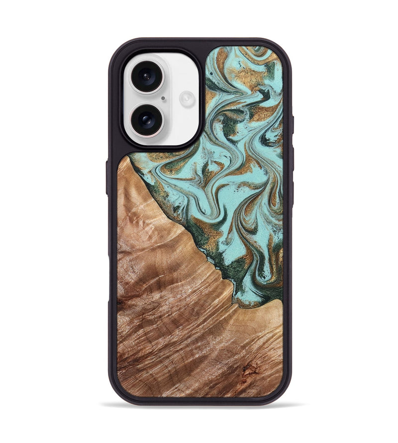 iPhone 17 Wood Phone Case - Draven (Green, 832995)