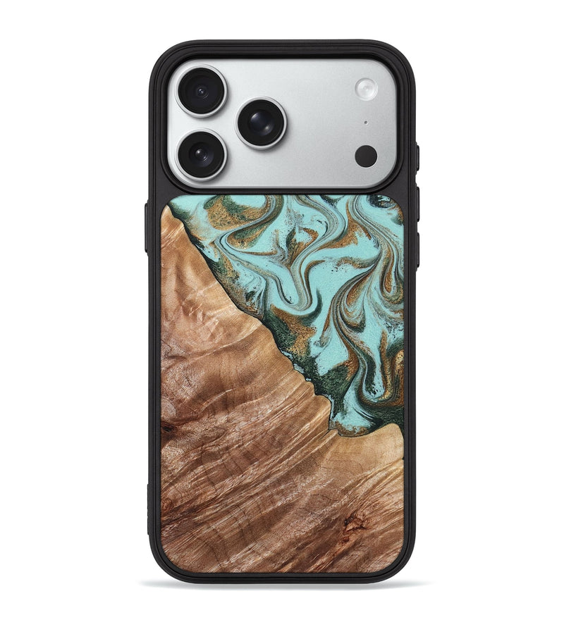iPhone 18 Pro Max Wood Phone Case - Draven (Green, 832995)