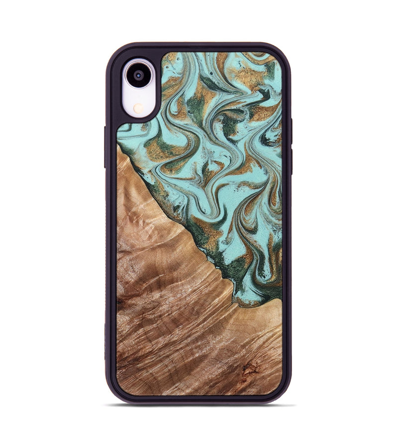 iPhone Xr Wood Phone Case - Draven (Green, 832995)