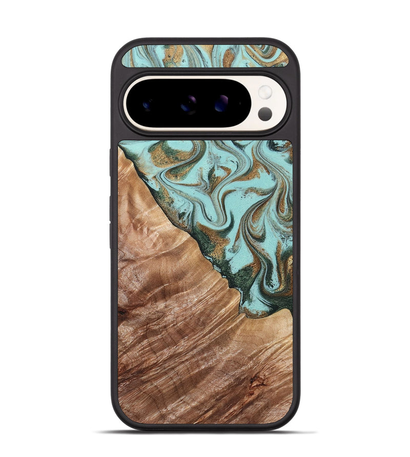 Pixel 9 Wood Phone Case - Draven (Green, 832995)