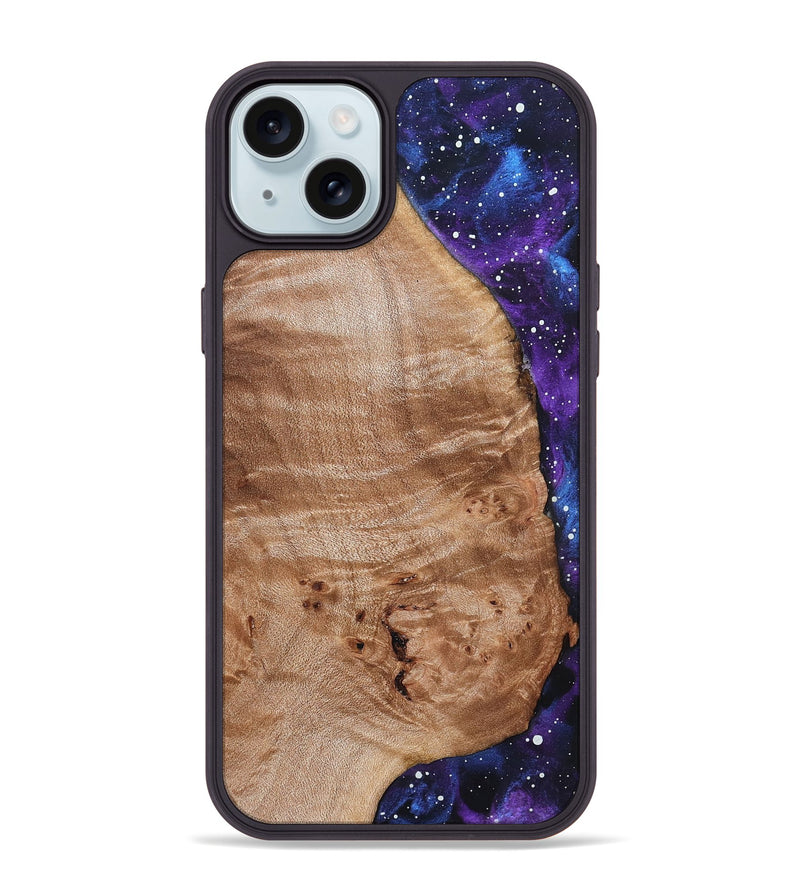 iPhone 15 Plus Wood Phone Case - Kadin (Cosmos, 833085)