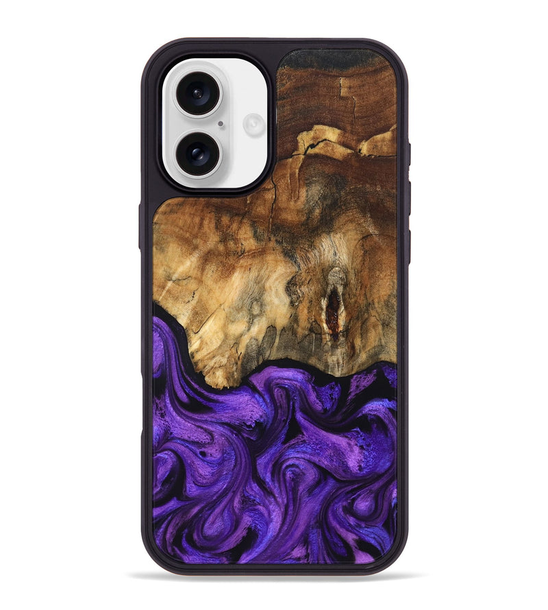 iPhone 16 Plus Wood Phone Case - Jace (Purple, 833262)