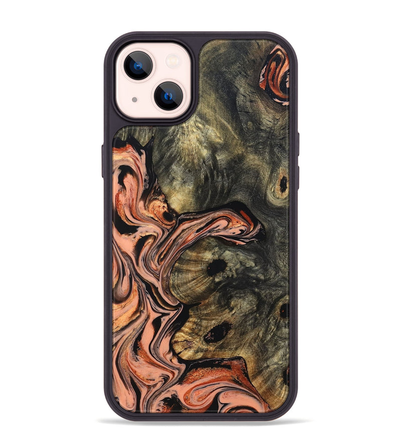 iPhone 14 Plus Wood Phone Case - Tonya (Red, 833265)