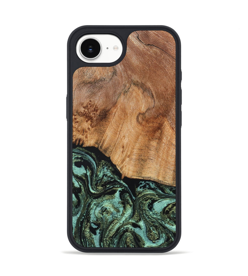iPhone 16e Wood Phone Case - Keenan (Green, 833363)