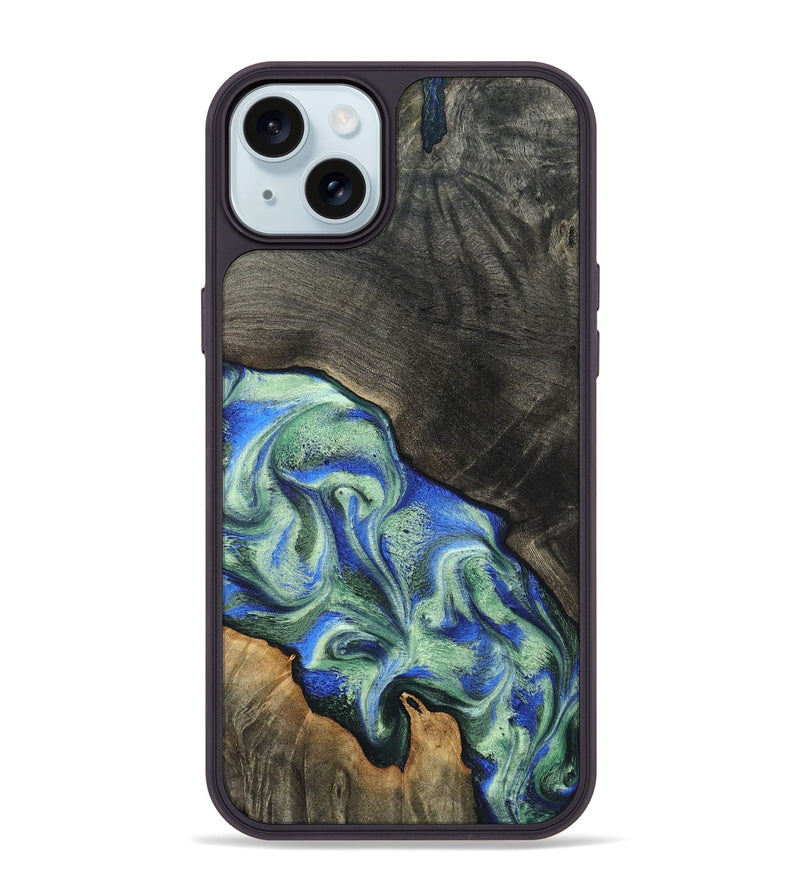 iPhone 15 Plus Wood Phone Case - Addison (Green, 833568)
