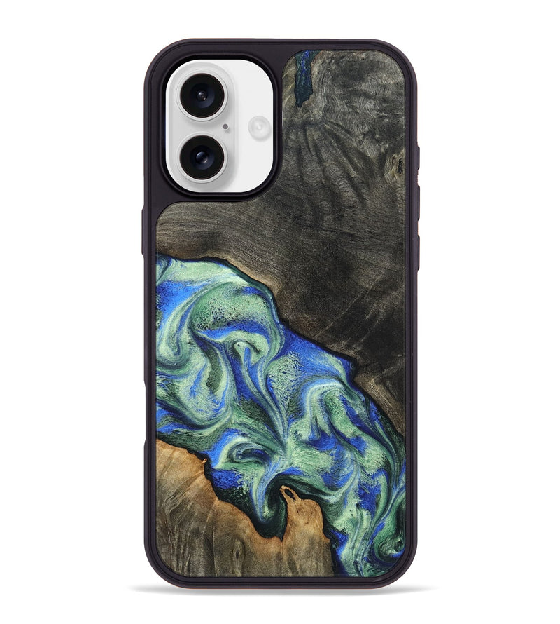 iPhone 16 Plus Wood Phone Case - Addison (Green, 833568)