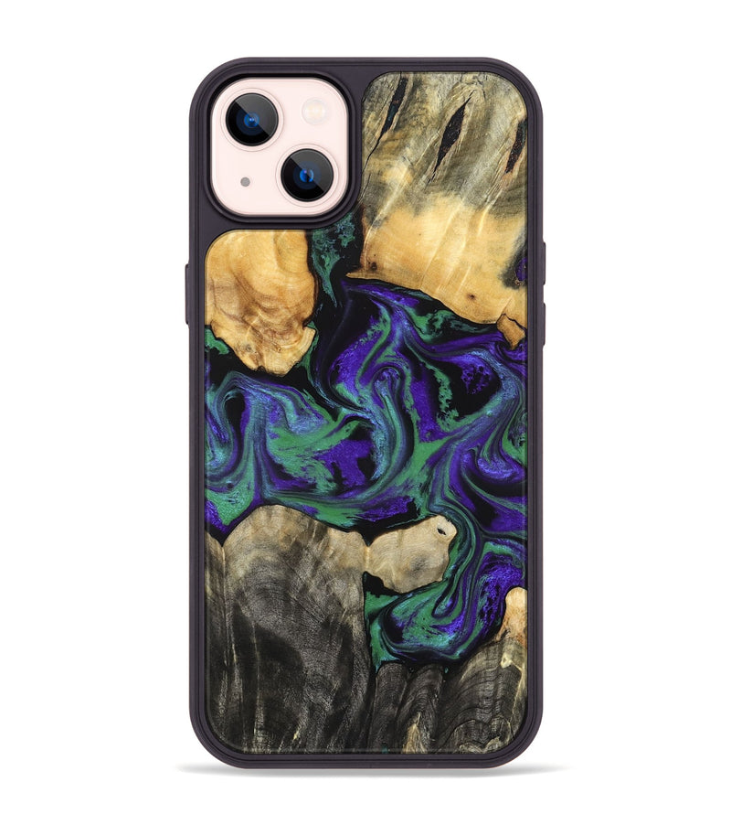 iPhone 14 Plus Wood Phone Case - Chynna (Purple, 833587)
