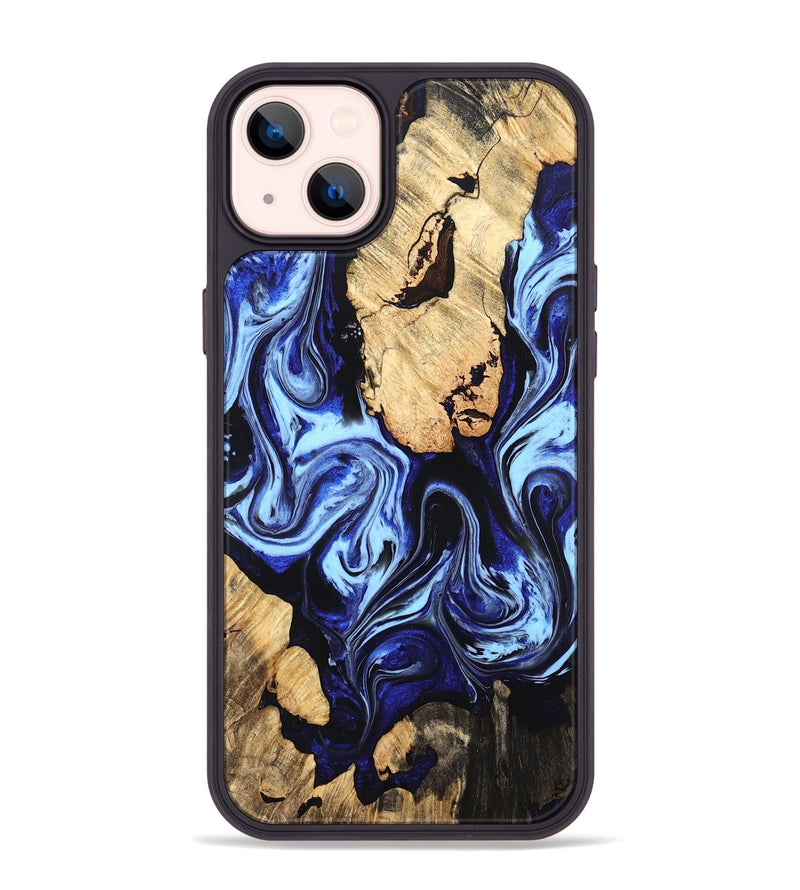 iPhone 14 Plus Wood Phone Case - Jovie (Blue, 834080)