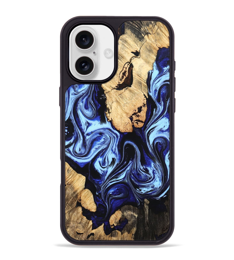 iPhone 16 Plus Wood Phone Case - Jovie (Blue, 834080)
