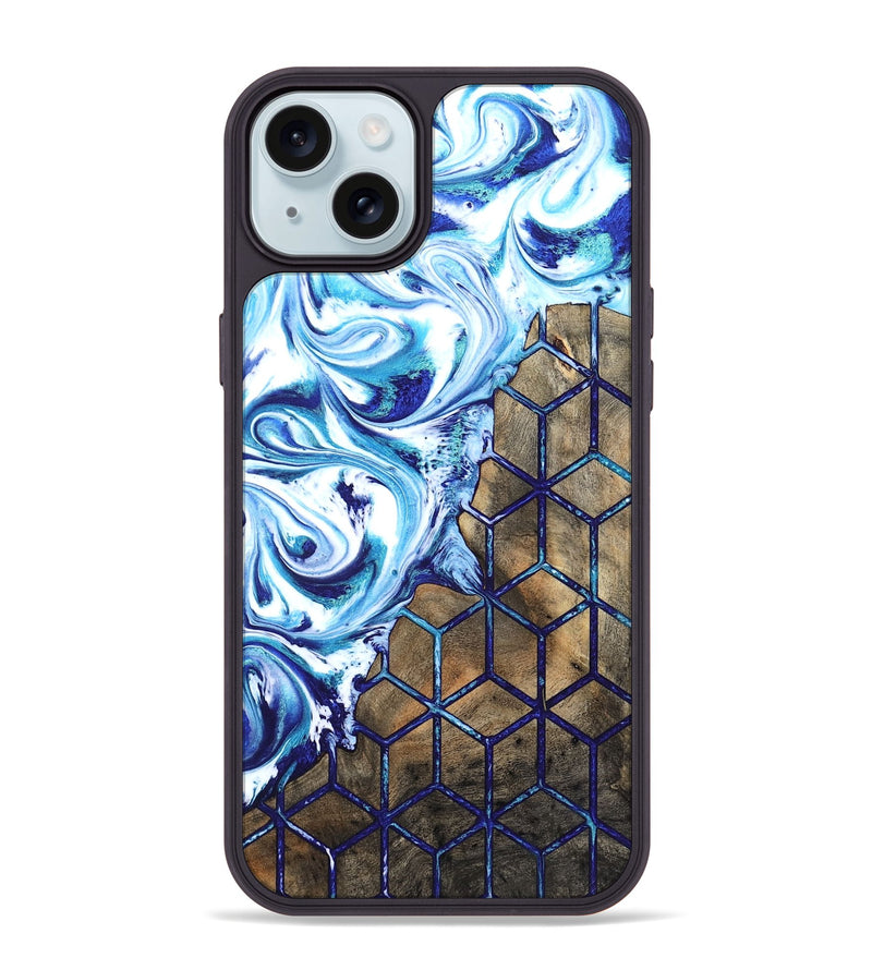 iPhone 15 Plus Wood Phone Case - Harve (Pattern, 834096)