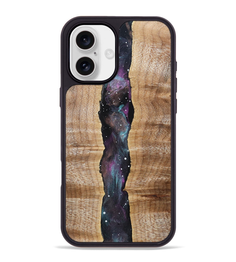 iPhone 16 Plus Wood Phone Case - Tevin (Cosmos, 834100)