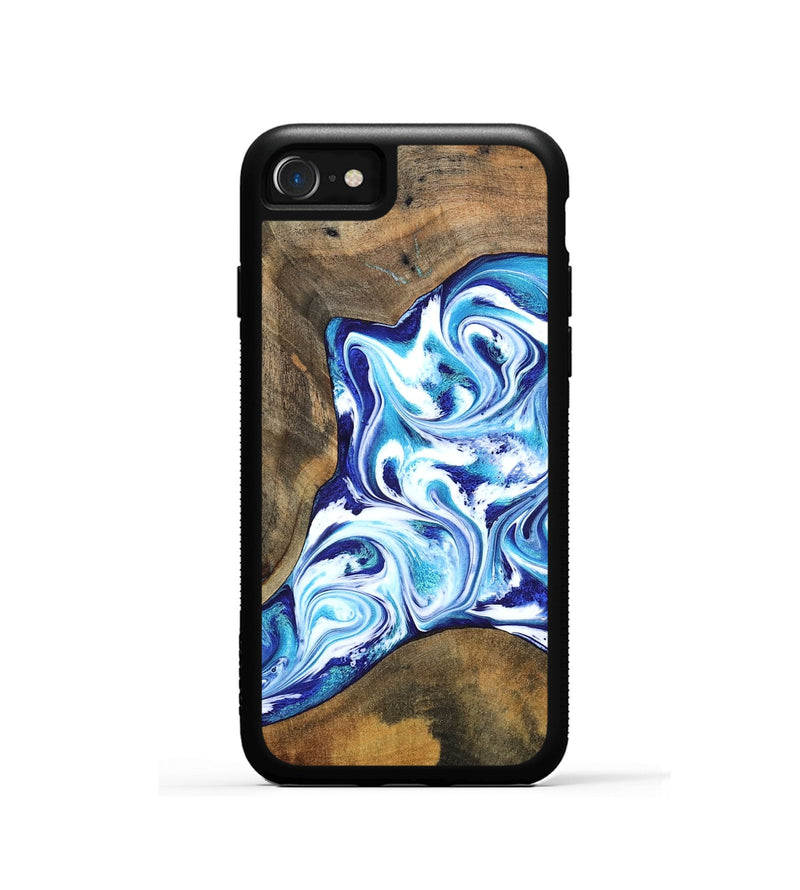 iPhone SE Wood Phone Case - Promise (Blue, 834247)