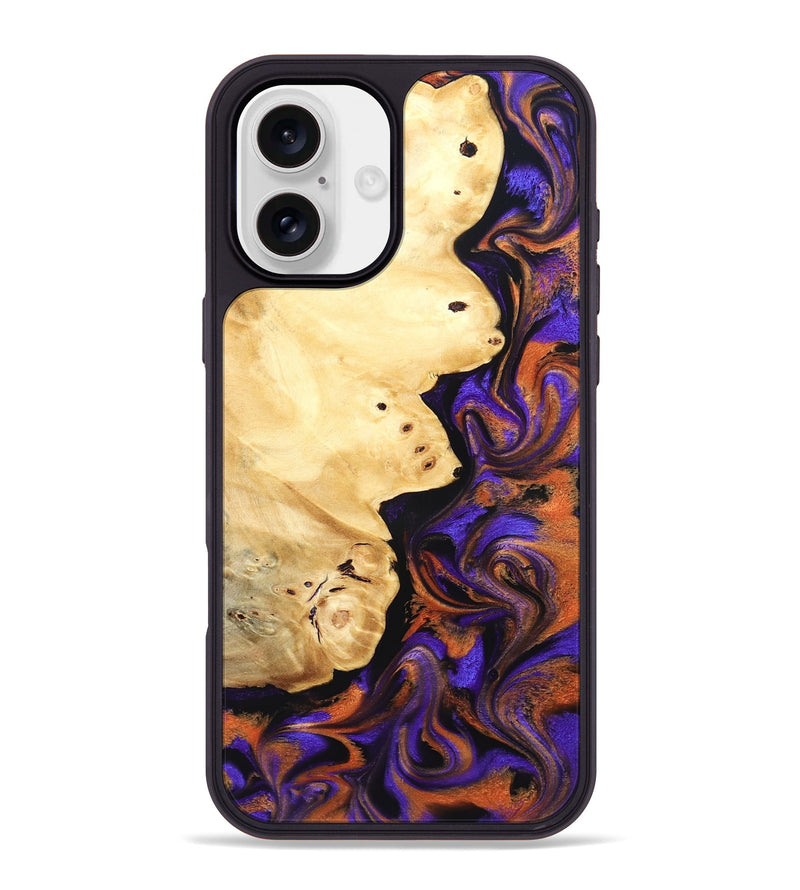 iPhone 16 Plus Wood Phone Case - Kane (Purple, 834385)