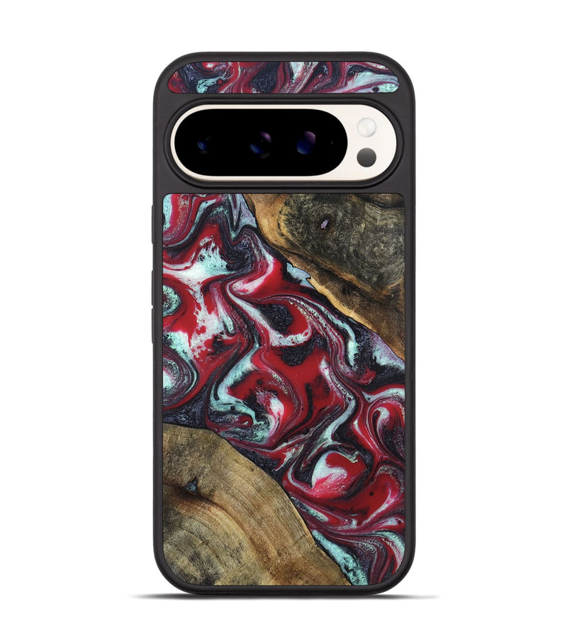 Pixel 9 Wood Phone Case - David (Red, 834720)