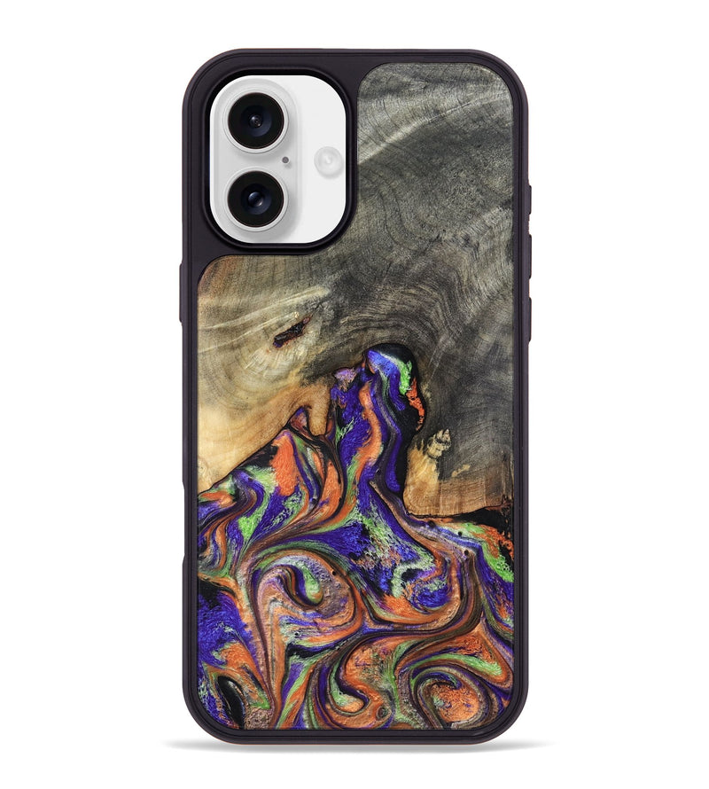 iPhone 16 Plus Wood Phone Case - Katlin (Purple, 834724)