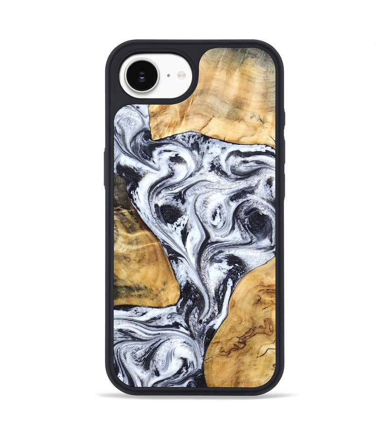 iPhone 16e Wood Phone Case - Wesson (Black & White, 834736)