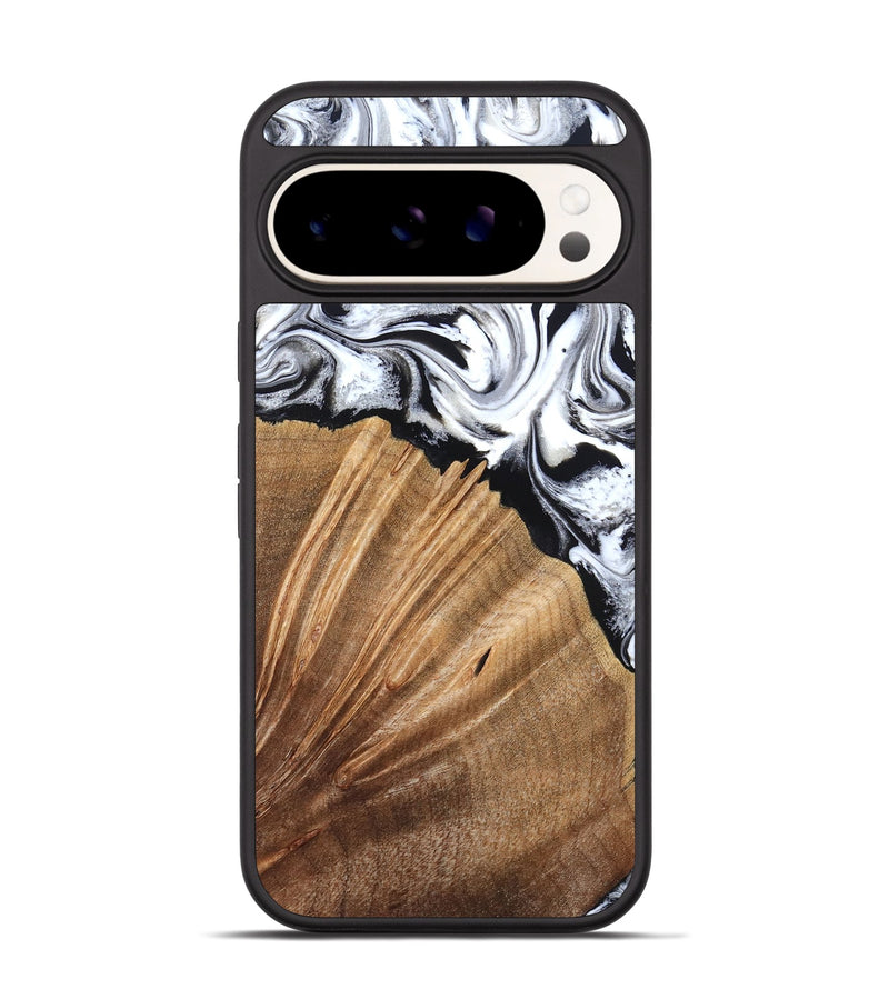 Pixel 9 Wood Phone Case - Keaton (Black & White, 834738)