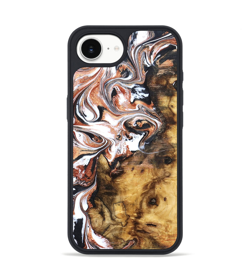 iPhone 16e Wood Phone Case - Lorene (Black & White, 834739)