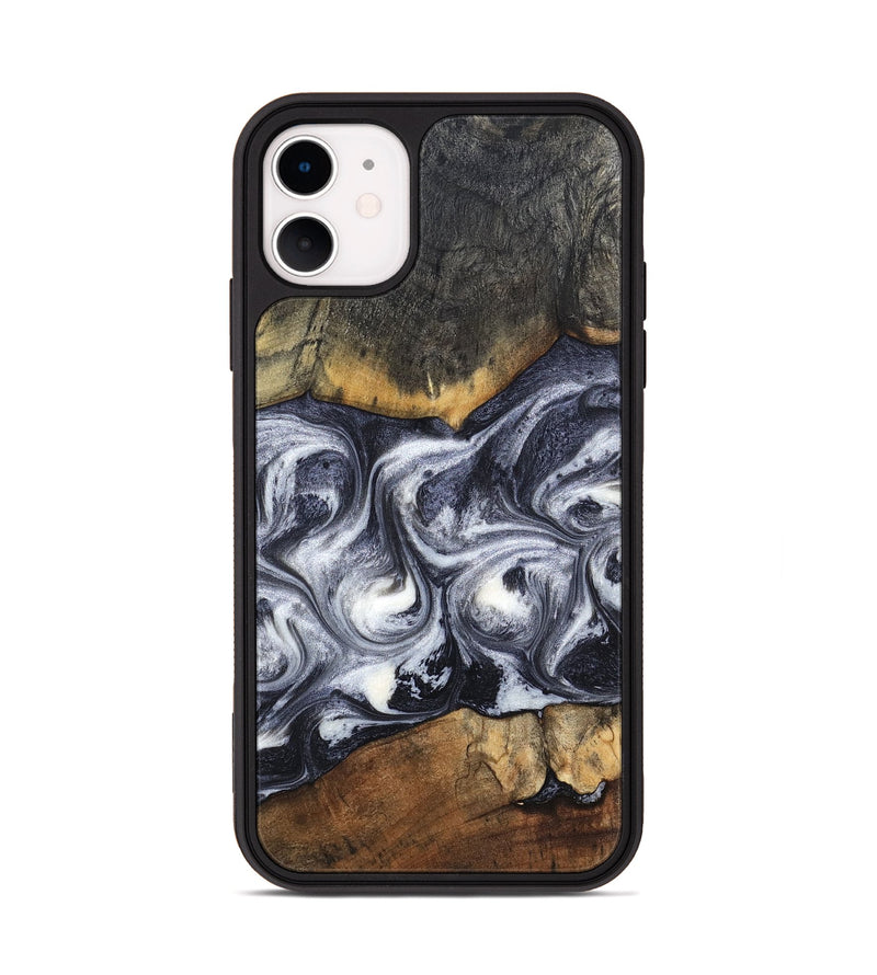 iPhone 11 Wood Phone Case - Jax (Black & White, 834741)