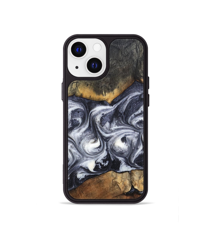 iPhone 13 mini Wood Phone Case - Jax (Black & White, 834741)