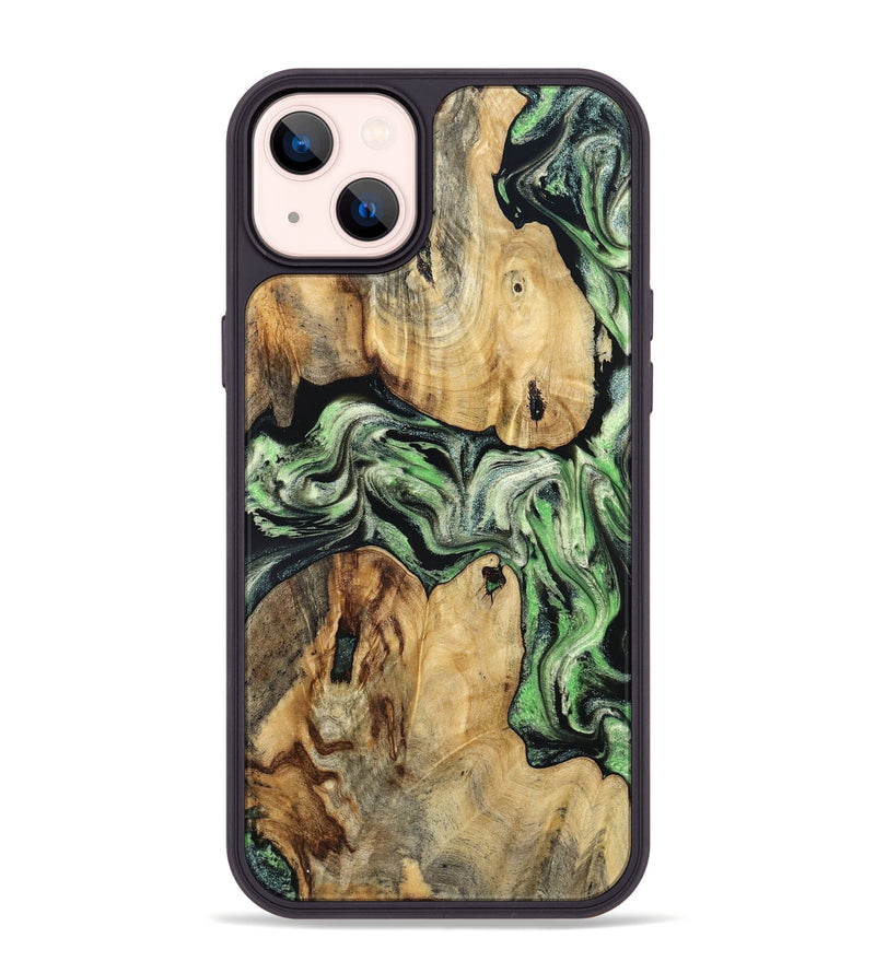 iPhone 14 Plus Wood Phone Case - Vihaan (Green, 834751)